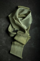 eco-dyed silk ribbon