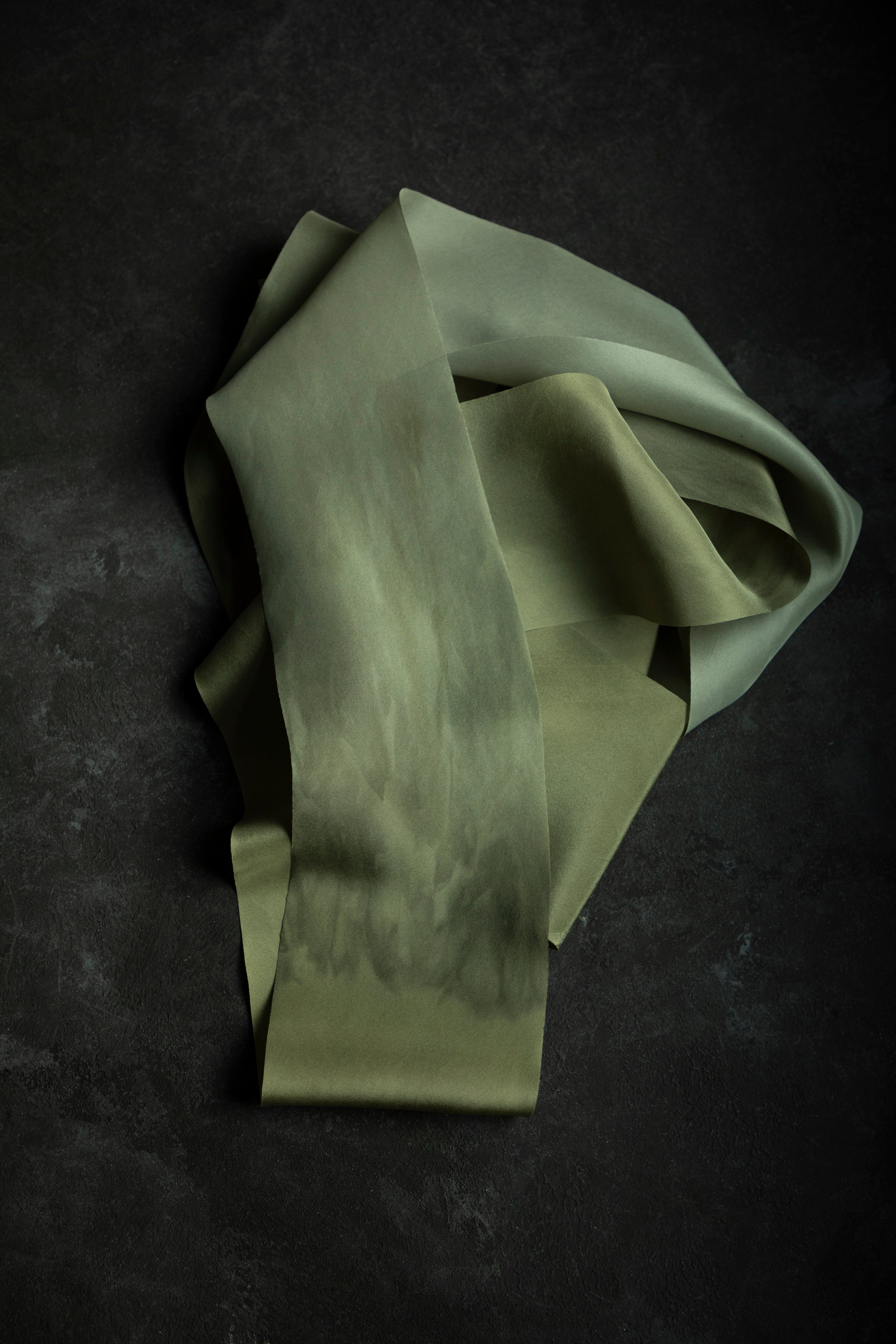 eco-dyed silk ribbon bu silk & willow