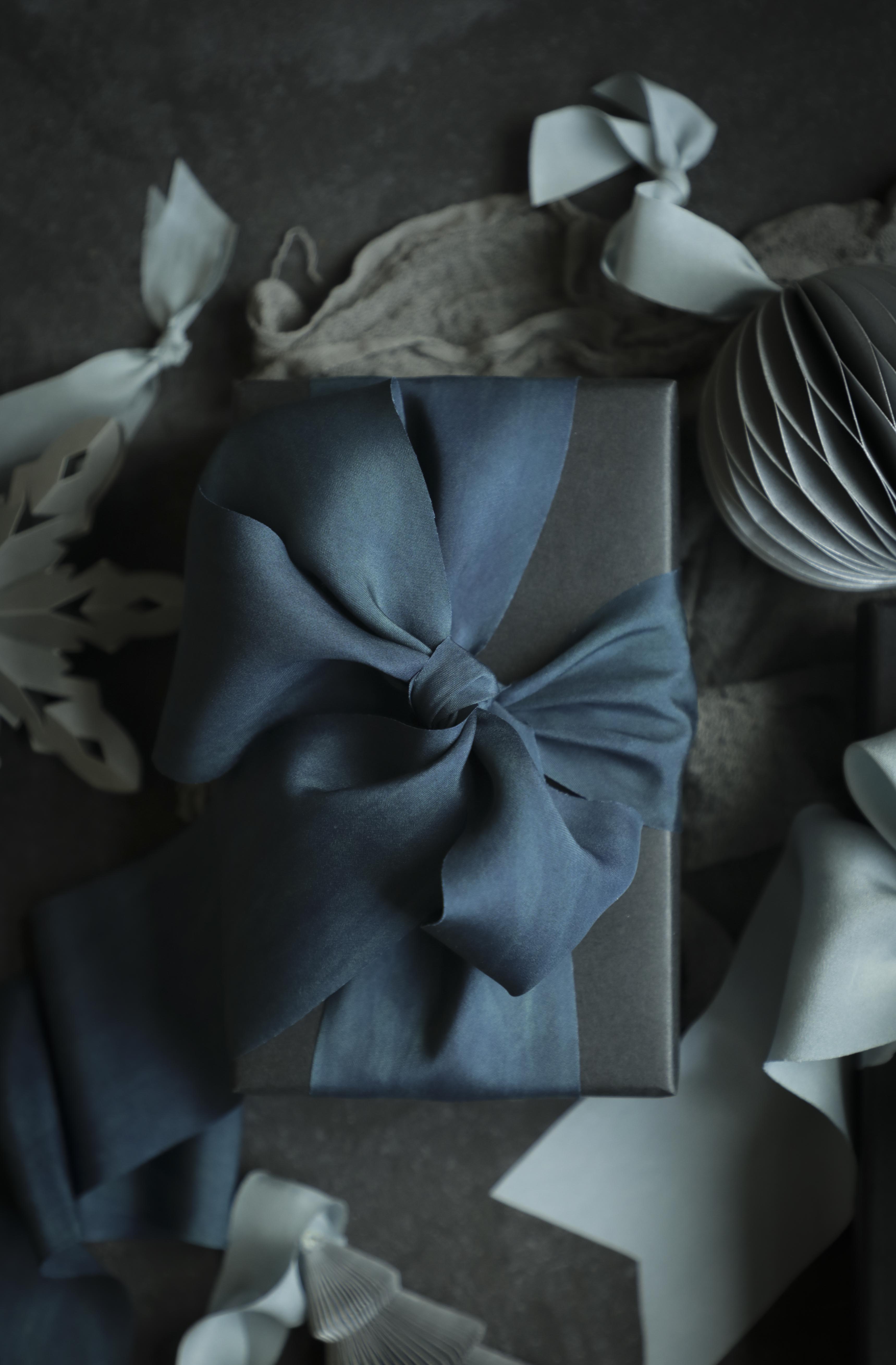 Light Blue Silk Satin Ribbon