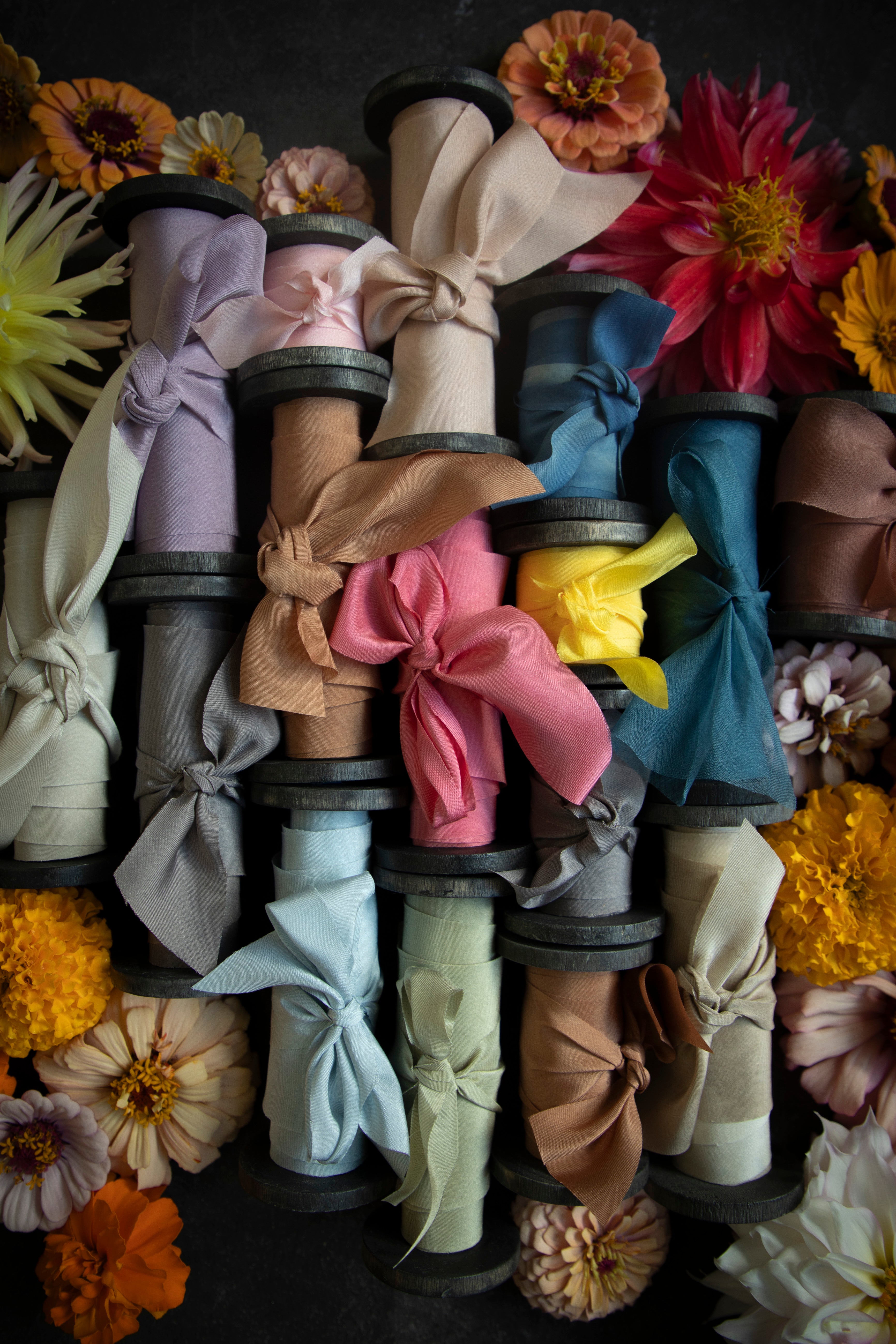 plant dyed silk ribbon – Silk & Willow