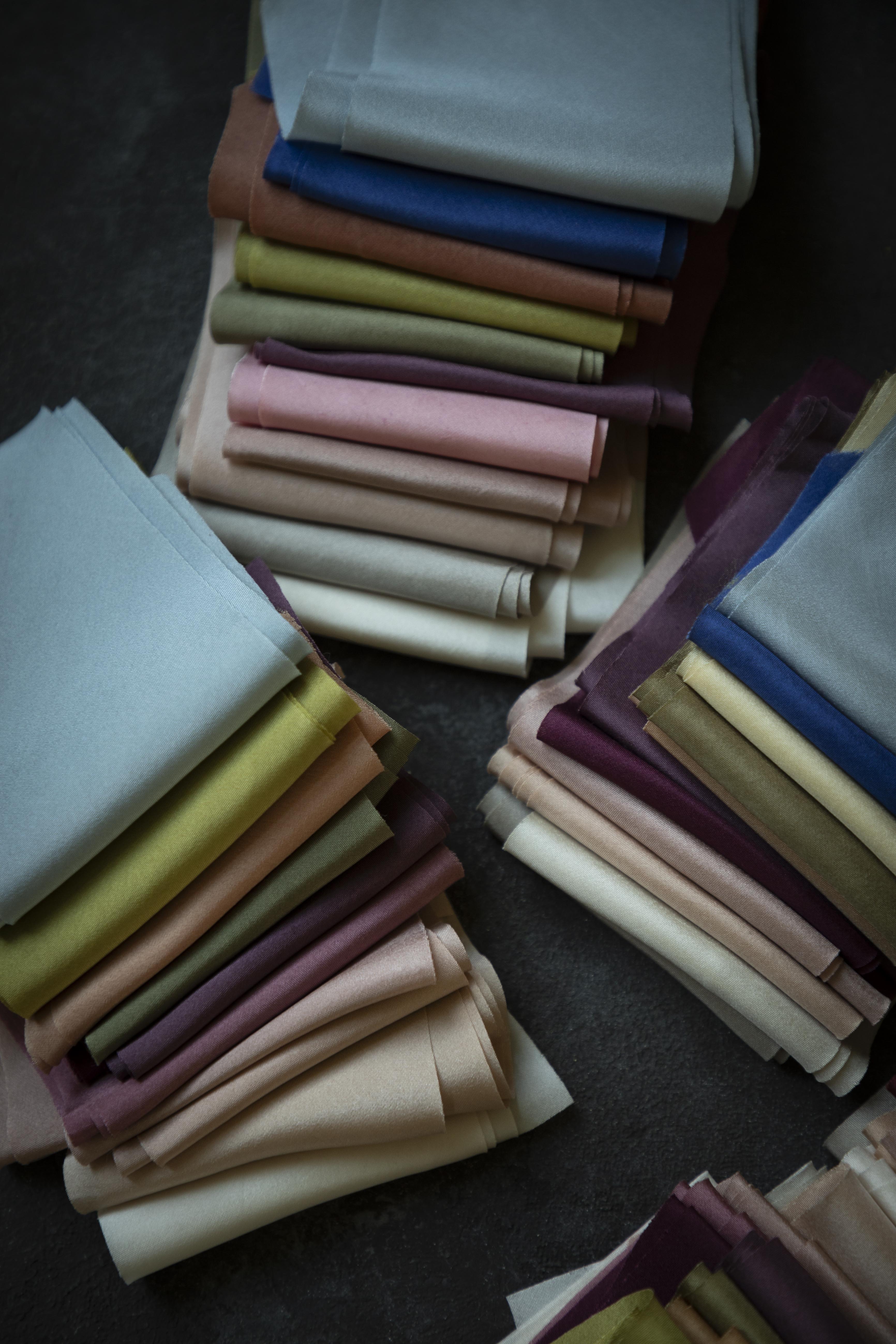 silk ribbon palette of natural hues