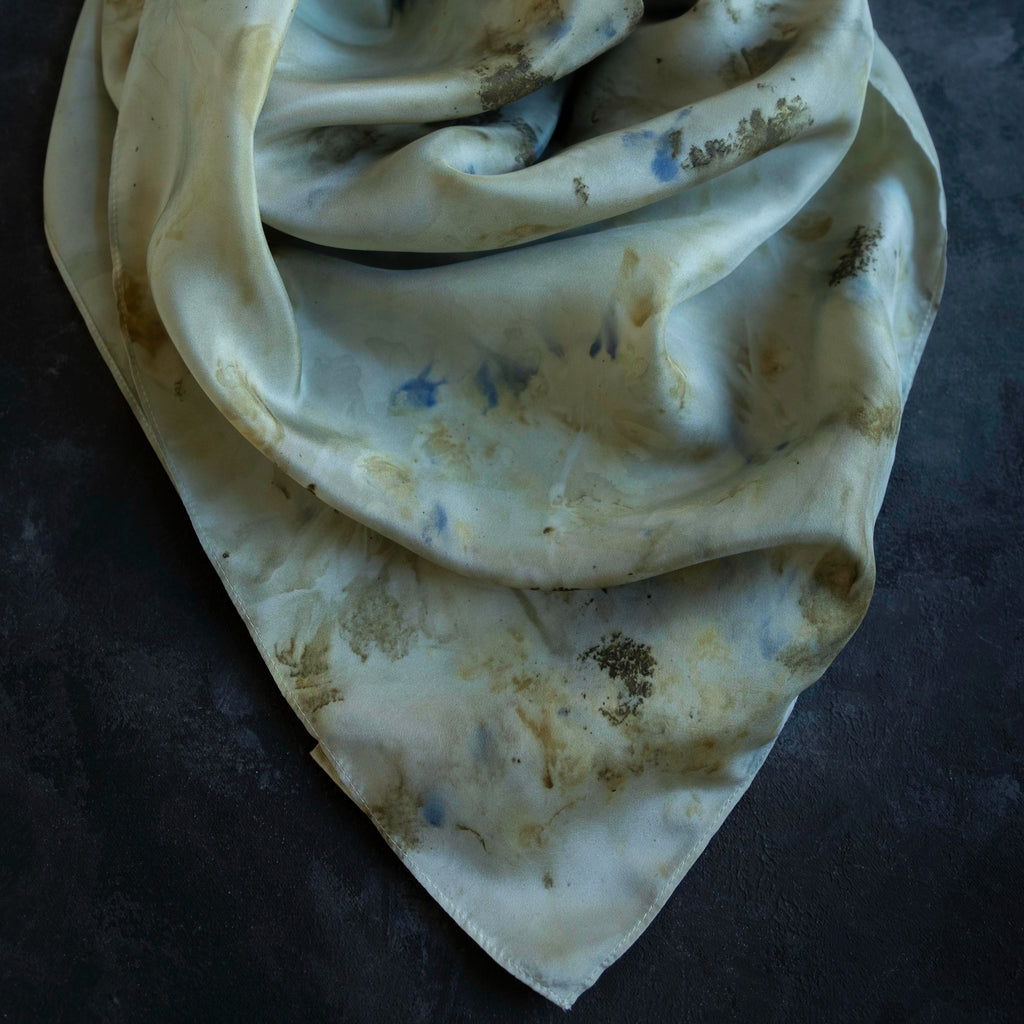 silk scarf hand dyed