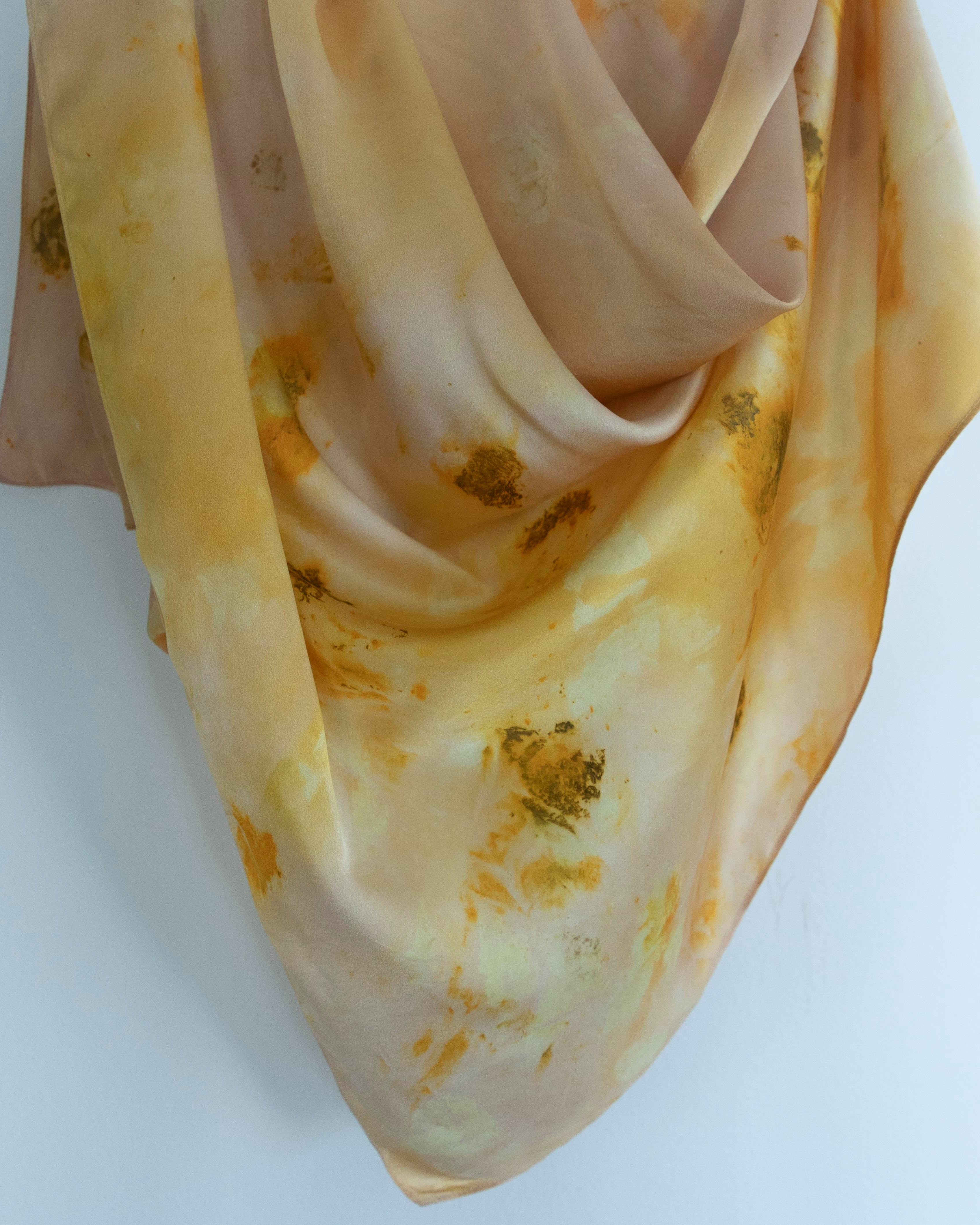 hand dyed designer silk scarf