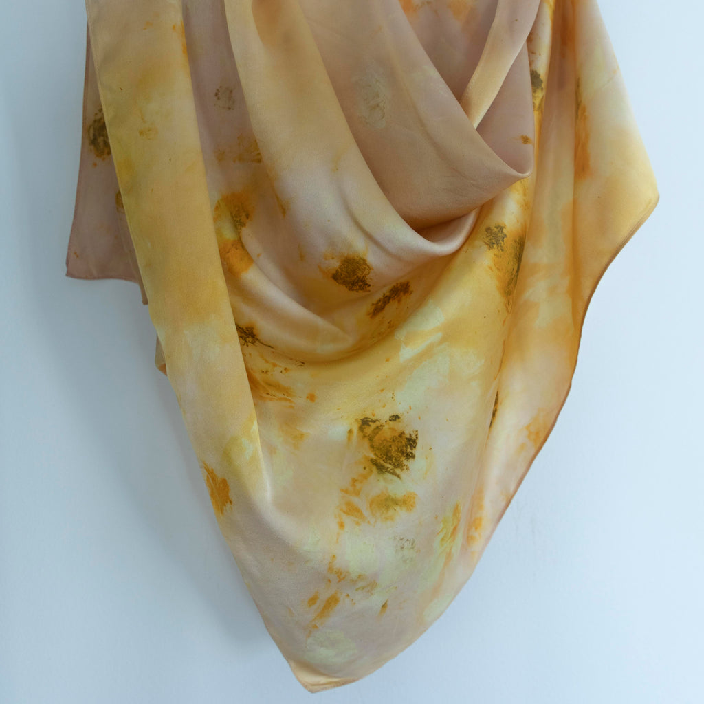 hand dyed designer silk scarf