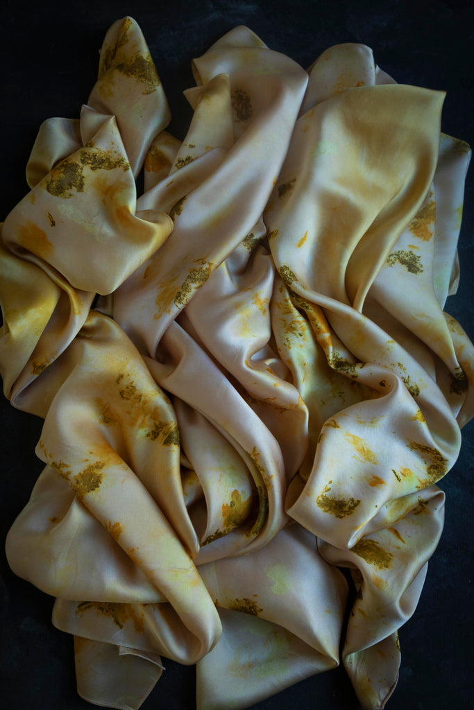 hand dyed designer silk scarf
