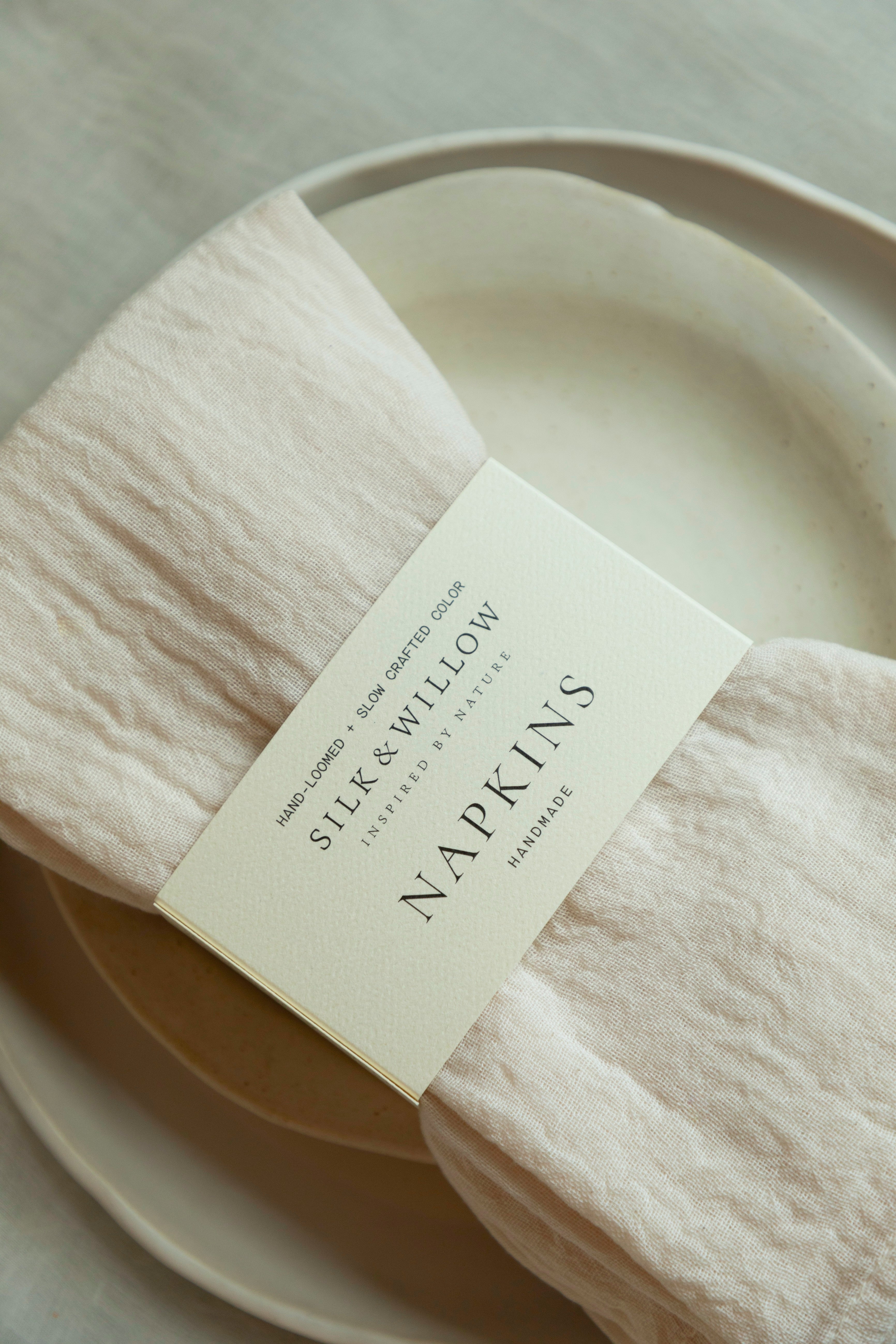 handmade eco-friendly napkins. plant dyed napkins for bespoke events