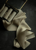 hand dyed silk ribbons by silk and willow. champagne wedding palette