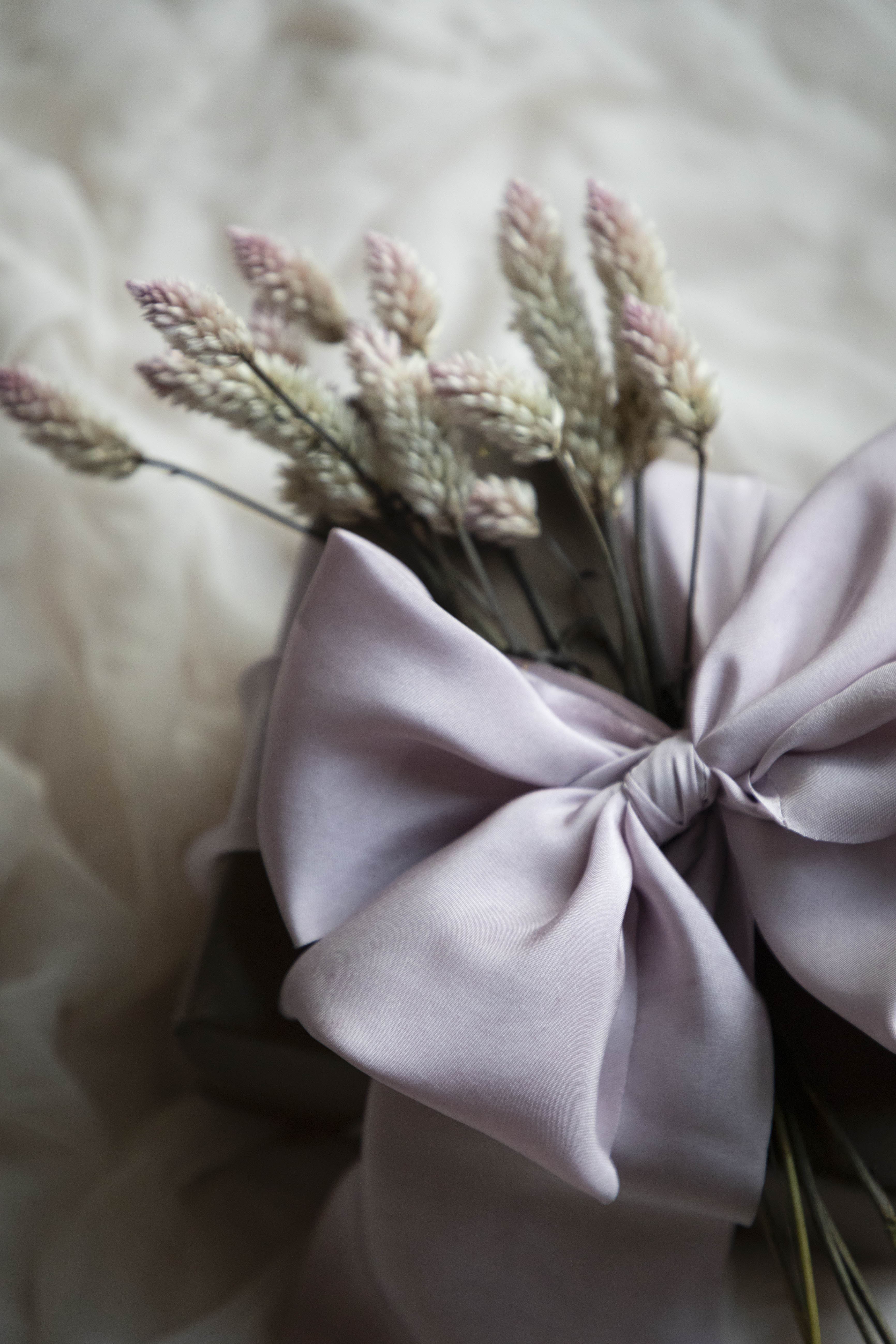 soft purple silk ribbon for wedding bouquets
