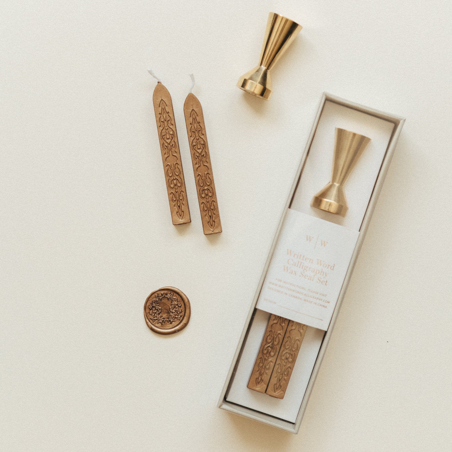 Brass Wax Seal Sets by WRITTEN WORD CALLIGRAPHY – Silk & Willow