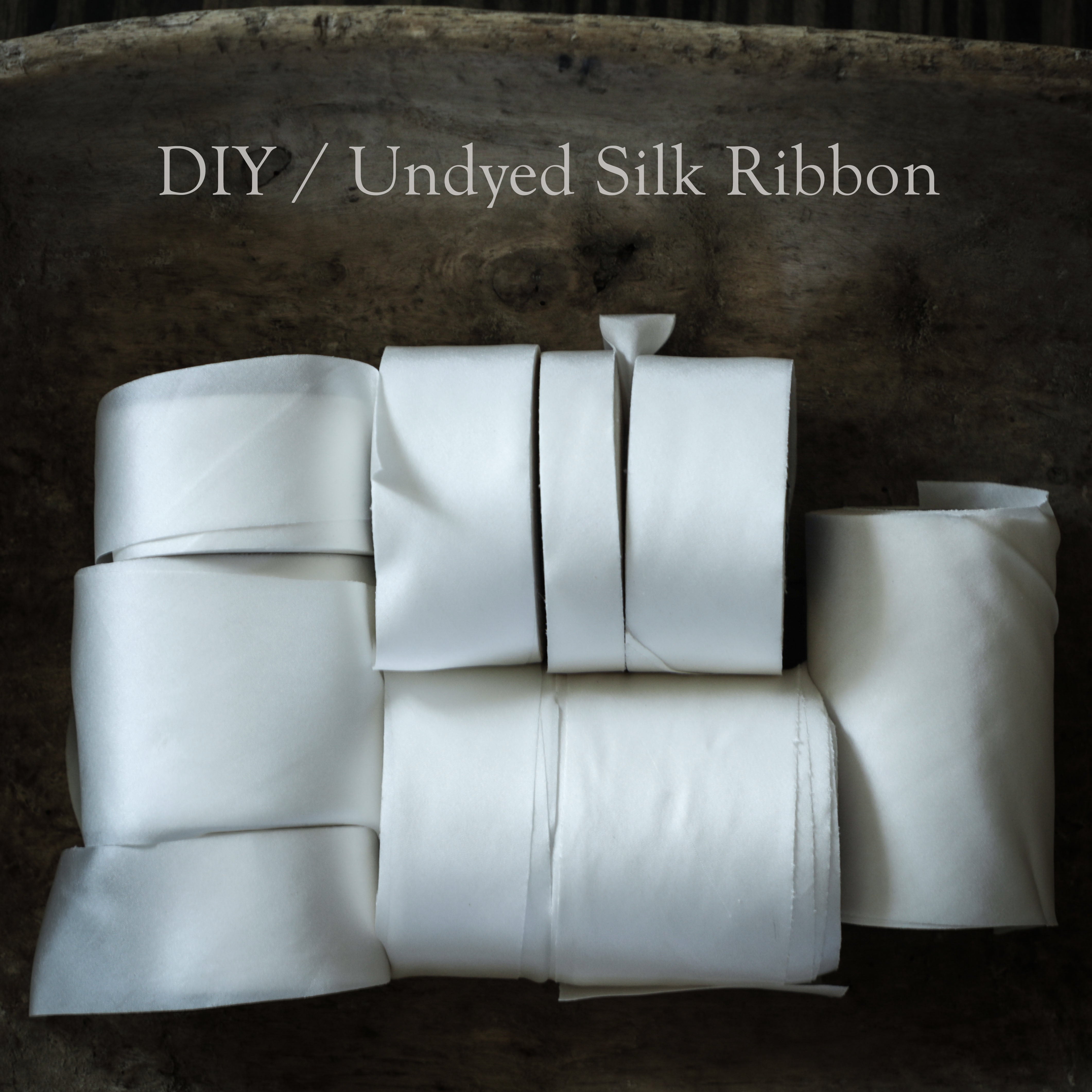 Silk Ribbon with Raw Edge – thenaturalpapercompany