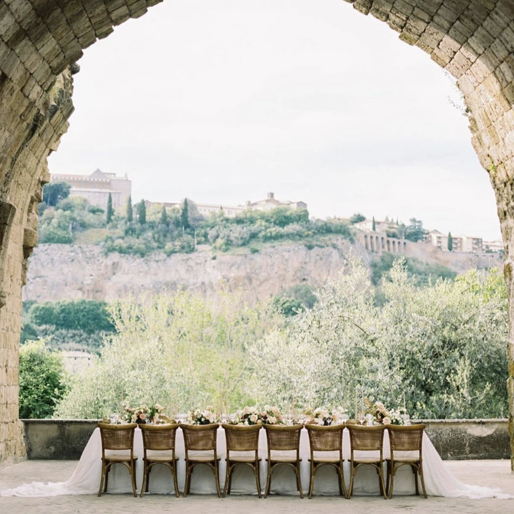 custom wedding head table