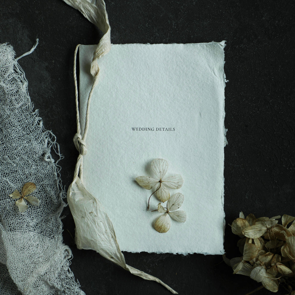 custom wedding programs with twine silk and willow