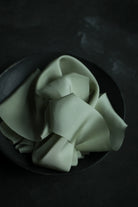 naural color hand dyed silk ribbon to wrap bridal bouquets. wedding florist silk ribbon 