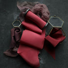 romantic reds silk ribbons