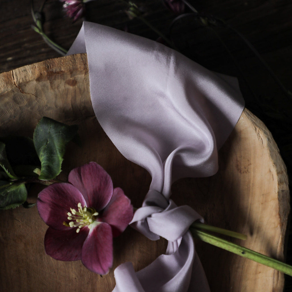 hand dyed bridal bouquet ribbon, bridal bouquet ribbon, silk and willow