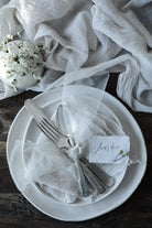 white theme table setting with silk and willow products