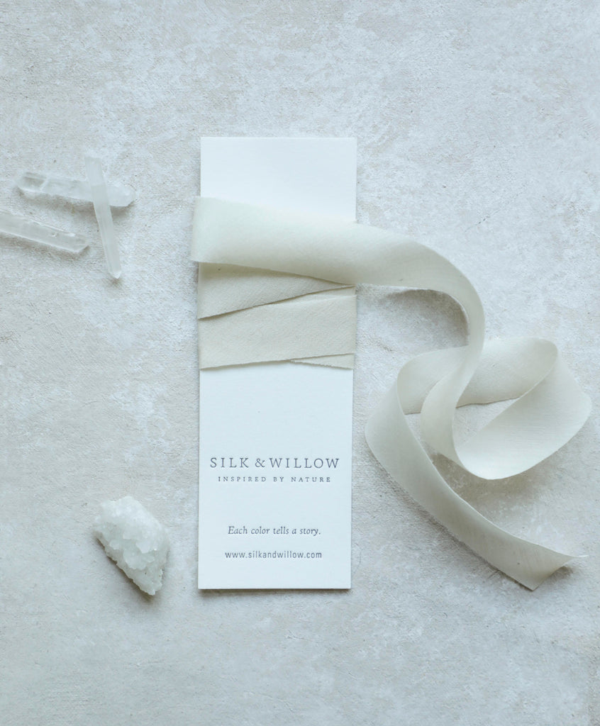silk and willow organic silk ribbon