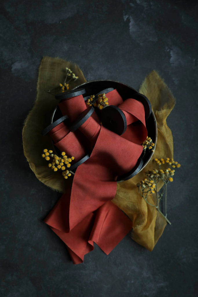 red silk ribbon for good luck feng shui