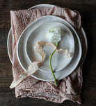 Plant dyed Table linens, Cotton Napkins, Silk & Willow, organic cotton, table setting.