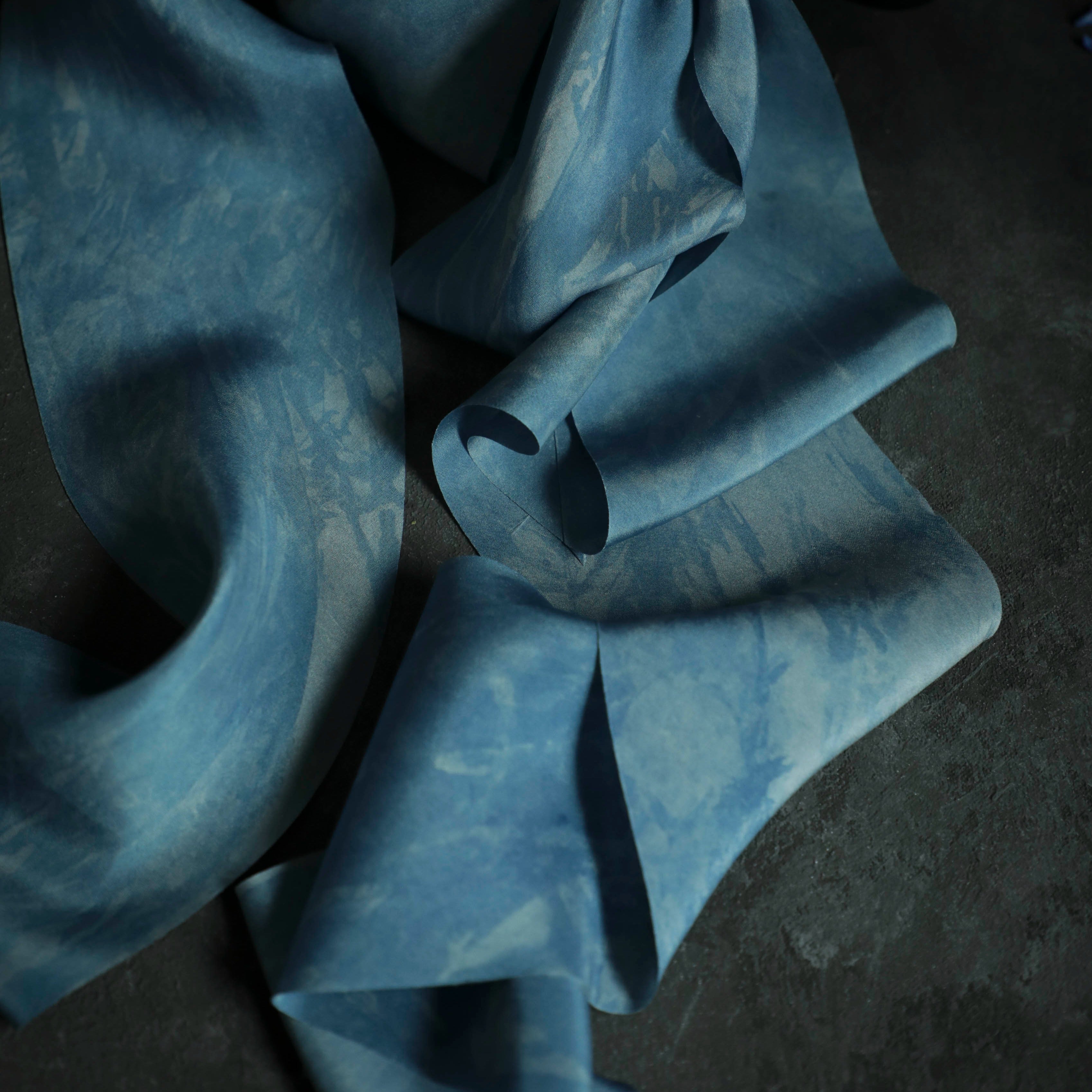 Botanically Dyed Silk Ribbon – Heritage Blue