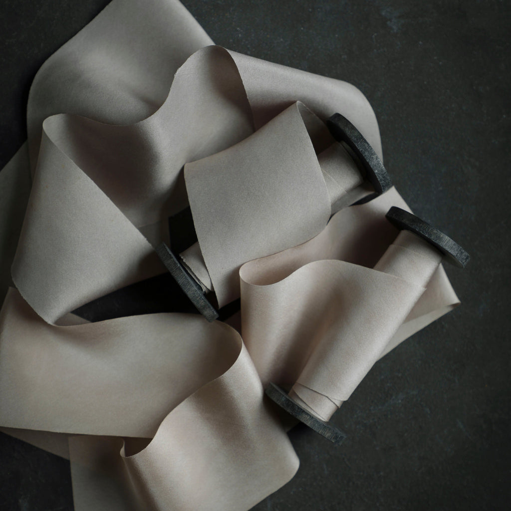natural silk ribbons for wedding bouquet
