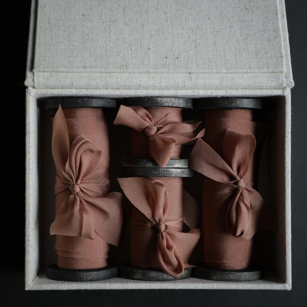 silk ribbon, silk bridal bouquet ribbon, silk & willow