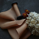 silk and willow copper color plant dyed silk ribbon