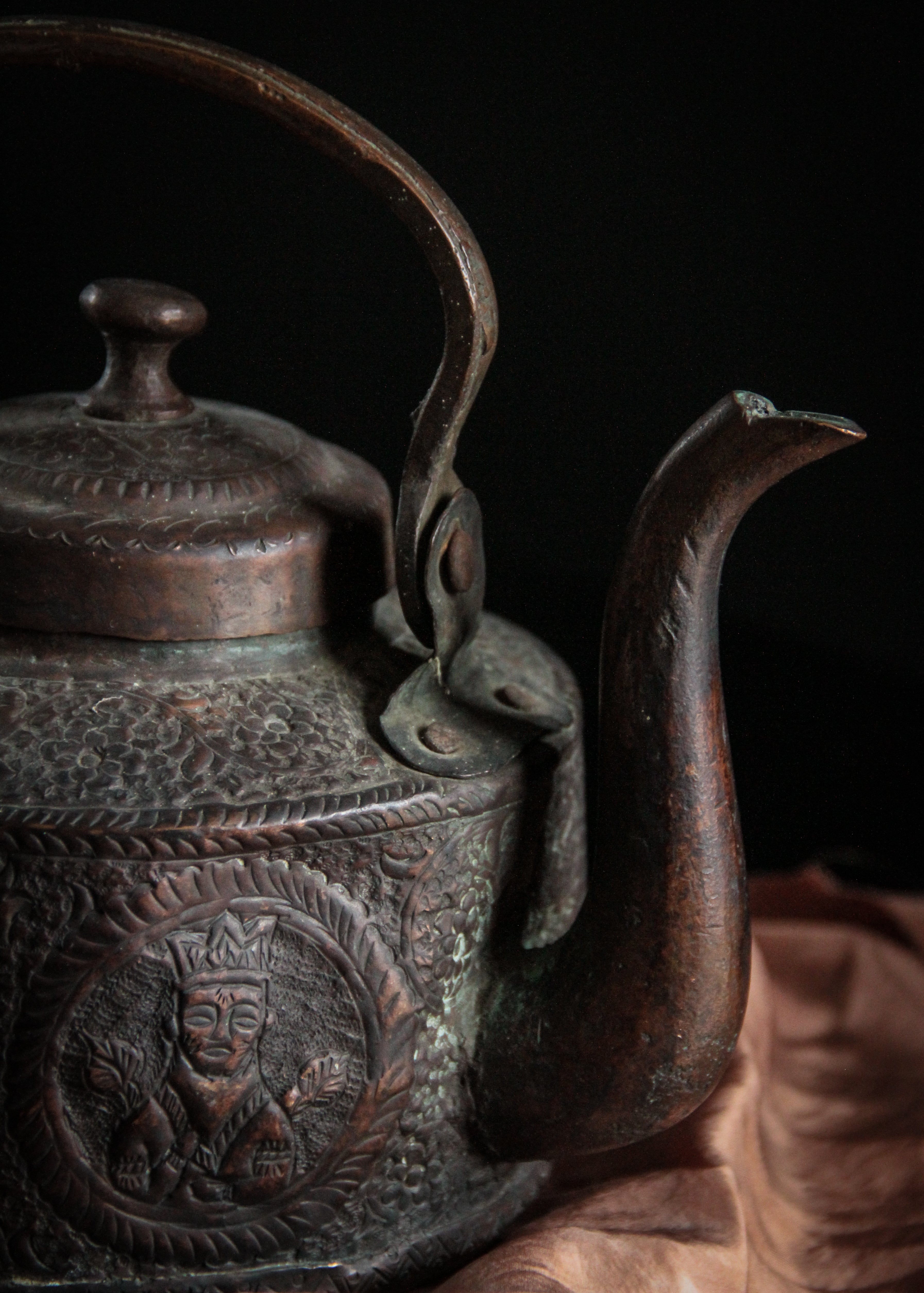 Vintage Moroccan Copper Tea Kettle – Silk & Willow