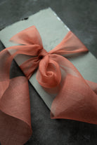 organic silk ribbon plant dyed