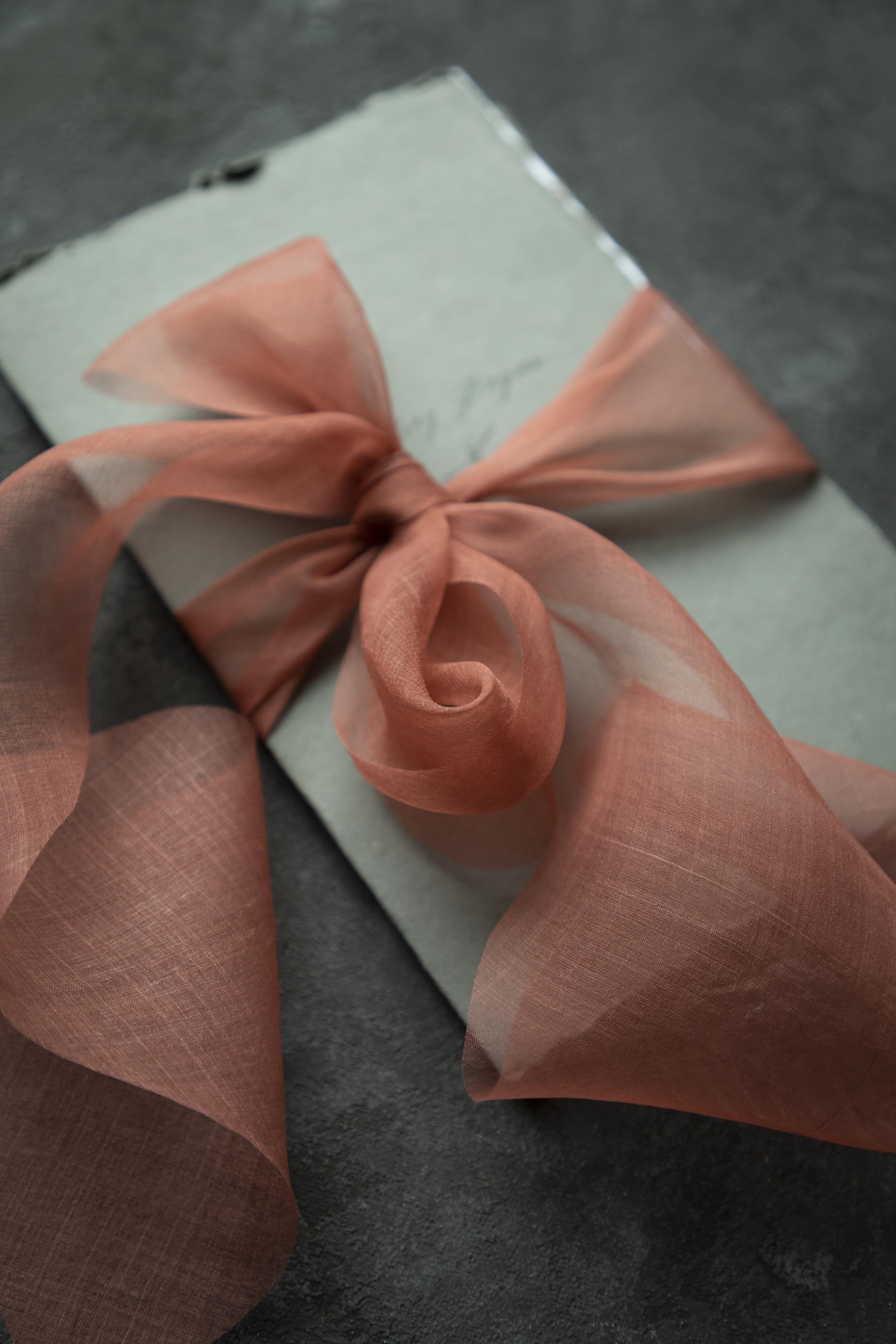 organic silk ribbon plant dyed