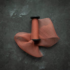 plant dyed silk ribbon for bridal bouquets