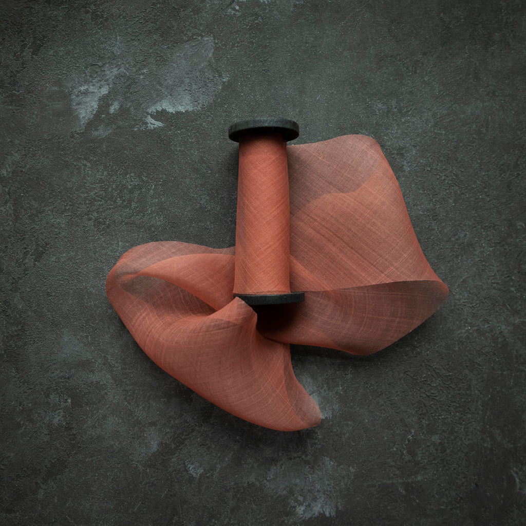 plant dyed silk ribbon for bridal bouquets