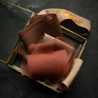 plant dyed silk ribbon for bridal bouquets