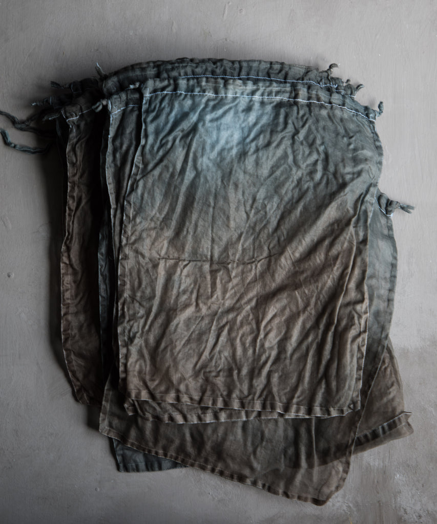 SIlk & Willow, handloom silk, silk bag, plant dyed, dip-dyed, silk