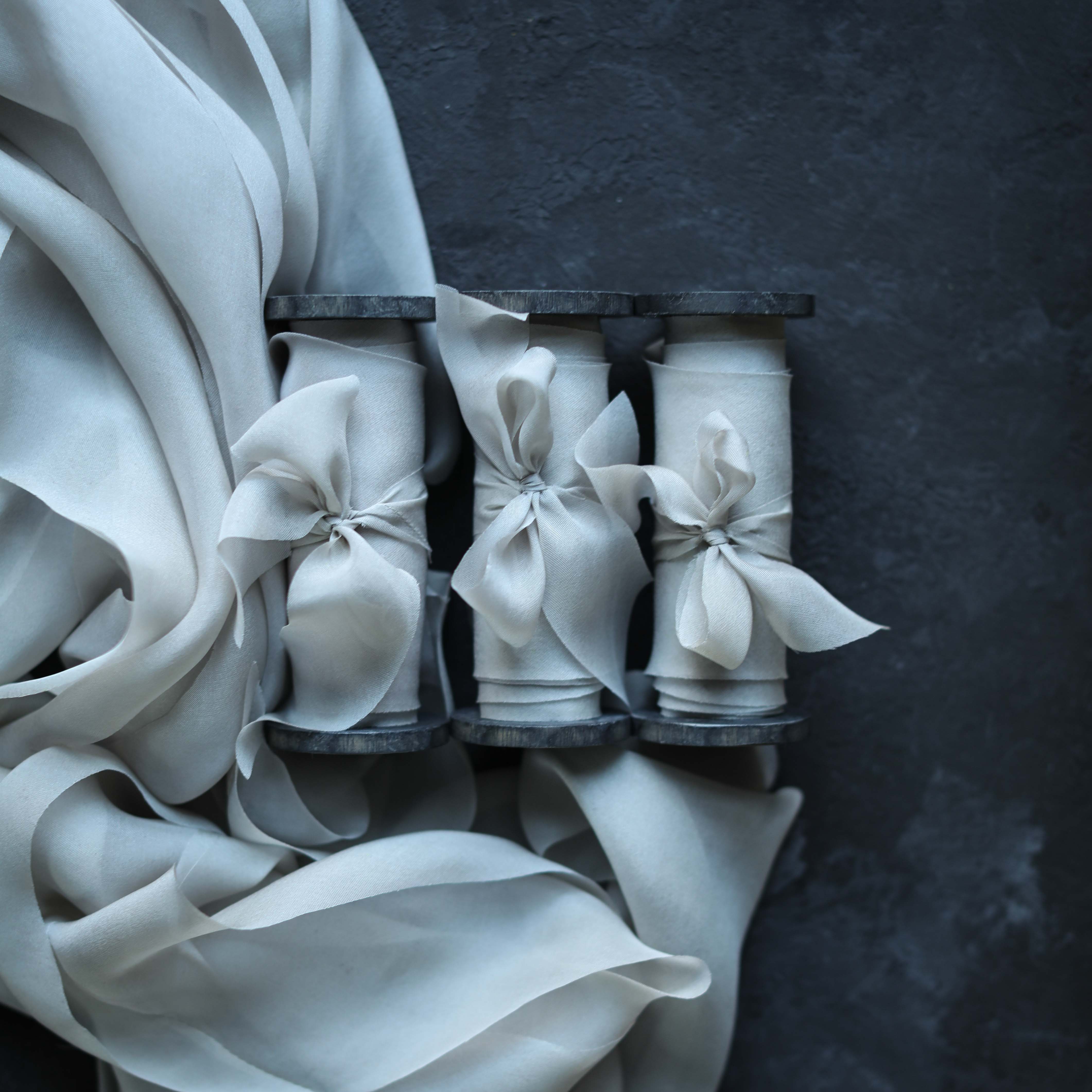 silk ribbon for bridal bouquets