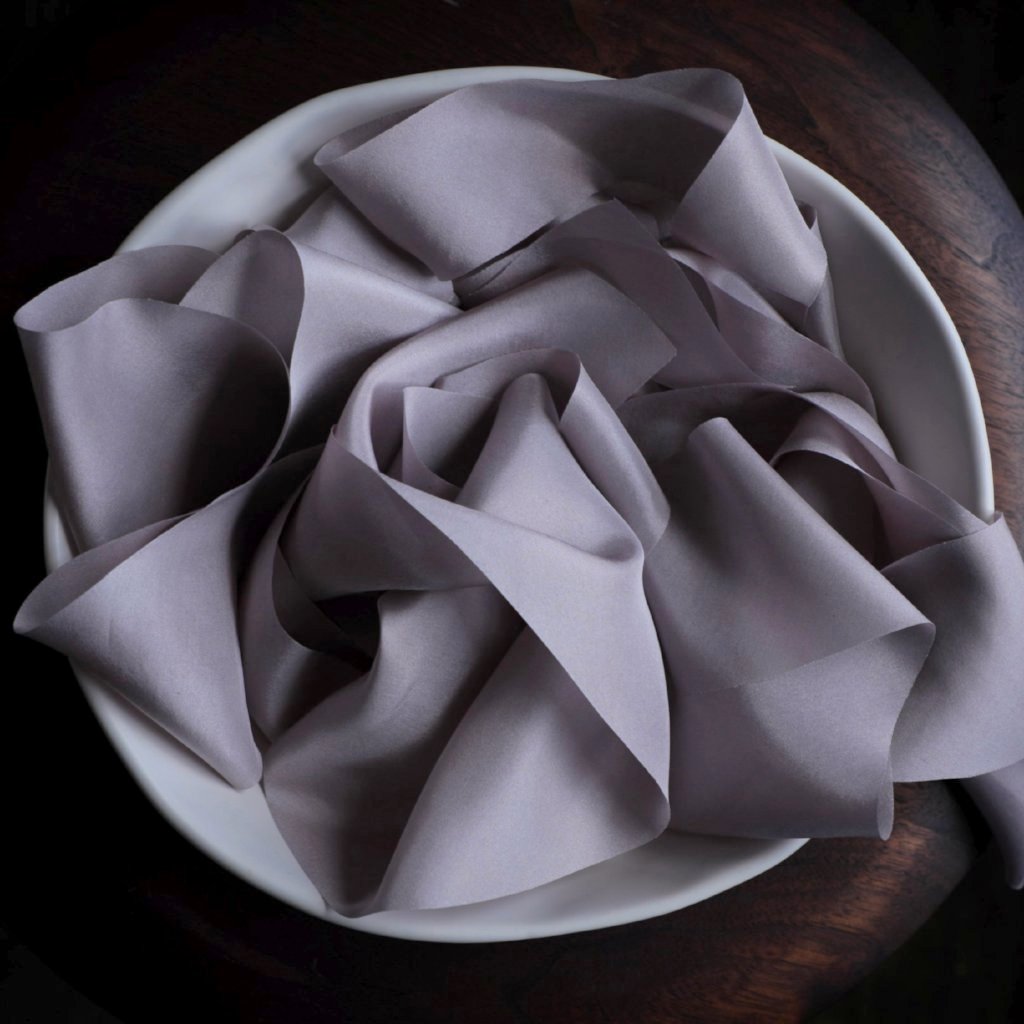 bouquet silk, silk ribbon, organic silk, wedding silk, silk and willow, Silk & Willow, silkribbon, plant dyed silk ribbon,