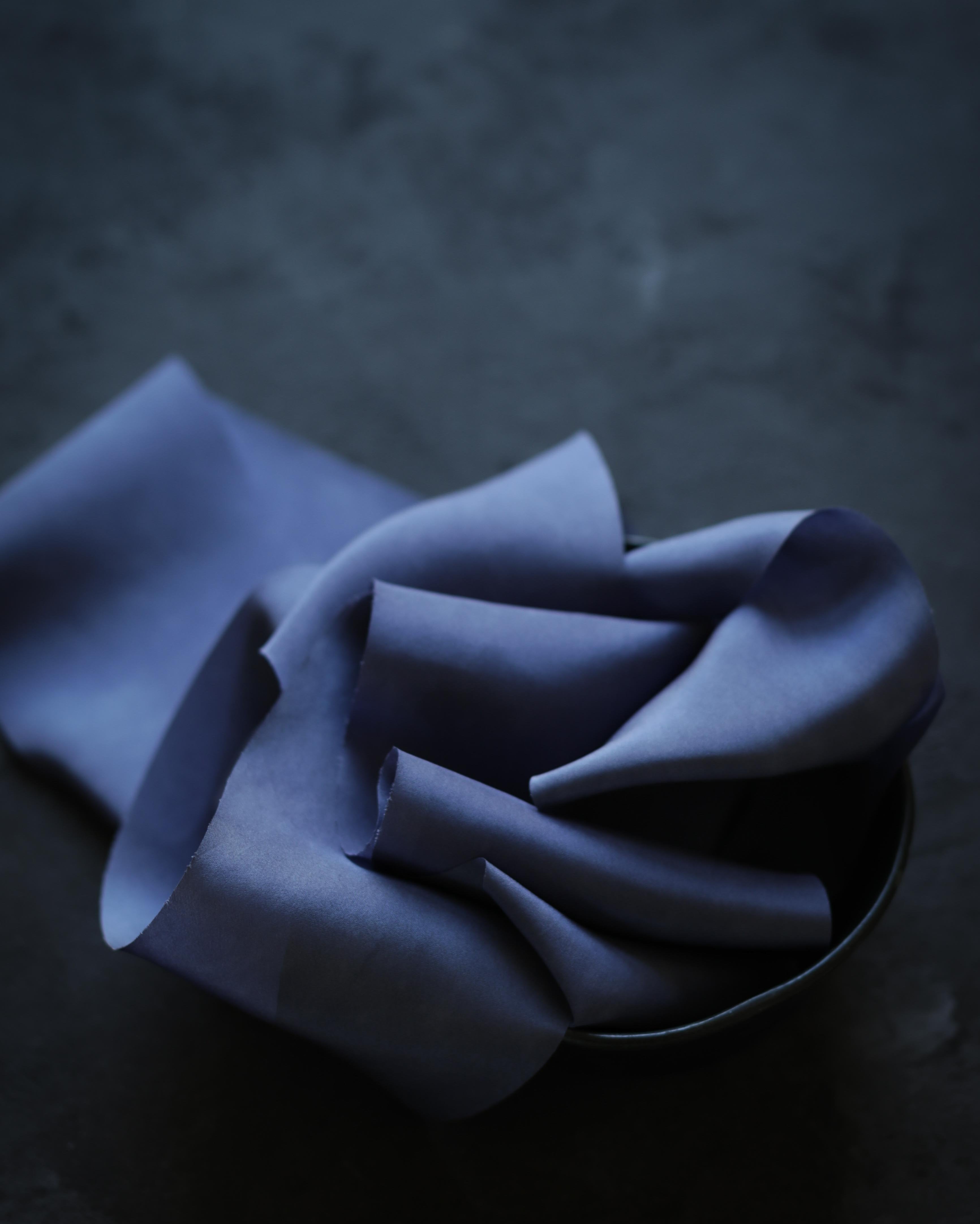 blue silk ribbon for military wedding
