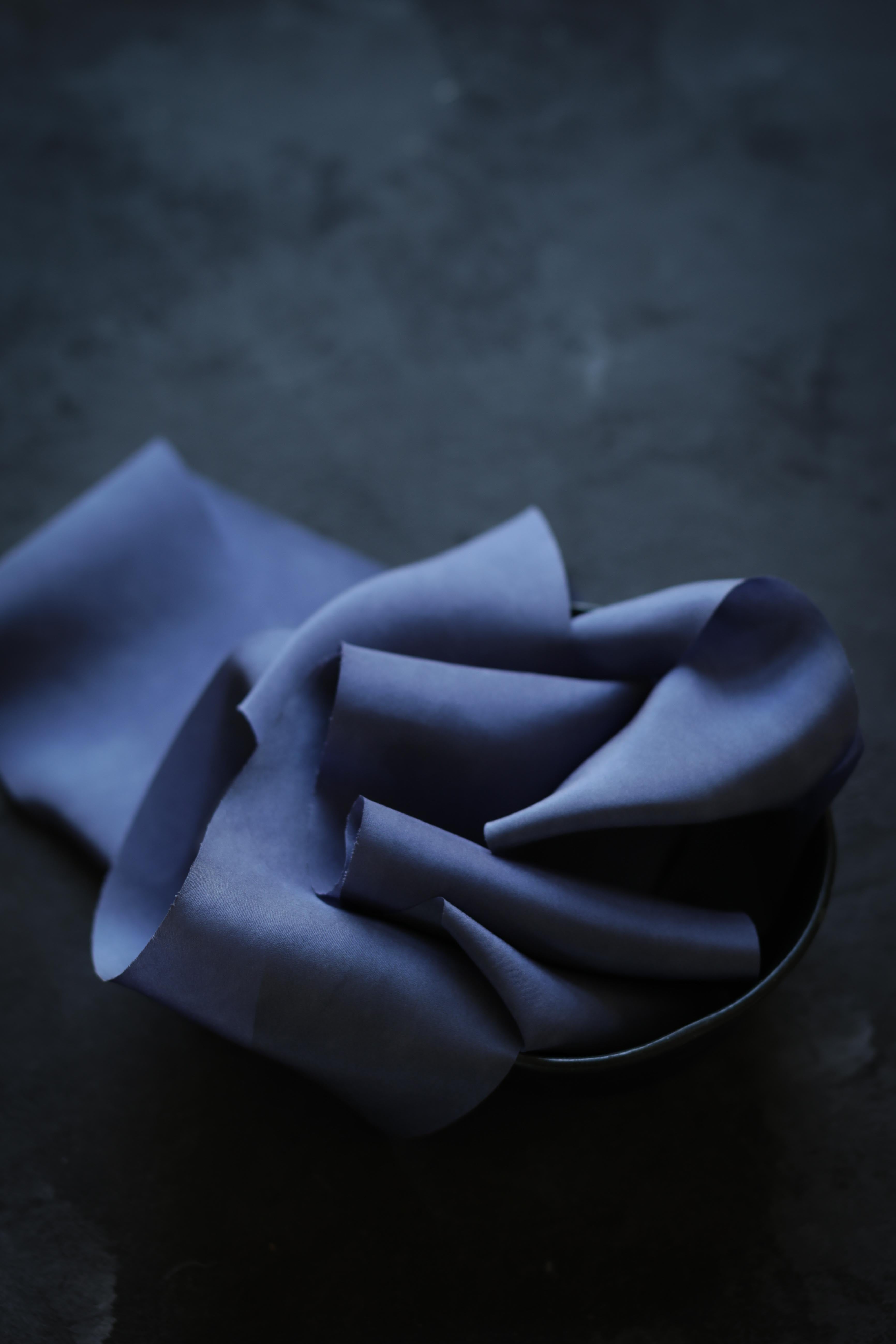 blue silk ribbon for military wedding