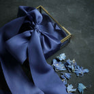 iris blue silk ribbon by silk and willow