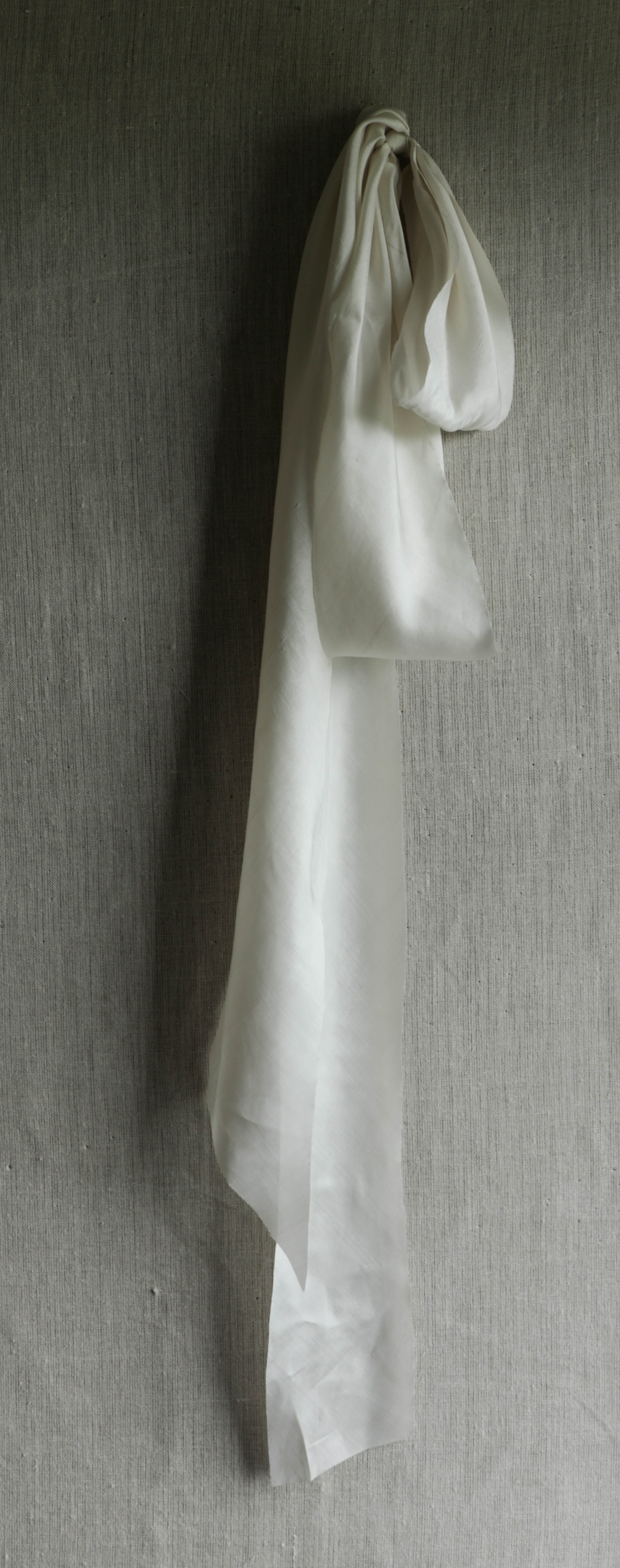 Silk Ribbon - White // 3 yards Ribbons by Clover and Lamb