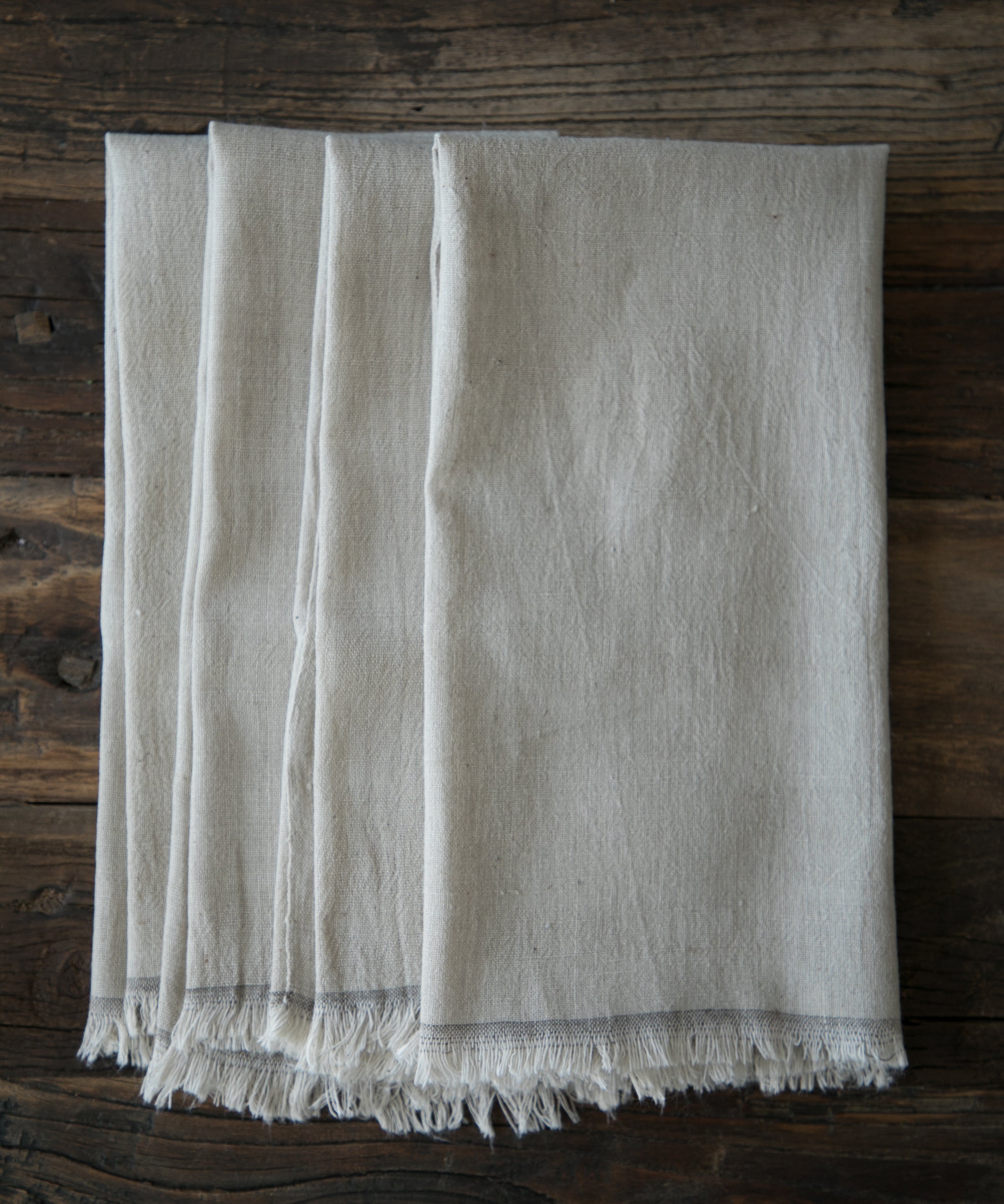 Silk & Willow plant dyed table linens. Napkins, organic cotton napkins. natural cotton napkins. Table setting.
