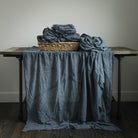 indigo dyed table linens, silkandwillow, Silk & Willow, Plant dyed table linens, Table decor, home decor, event decor