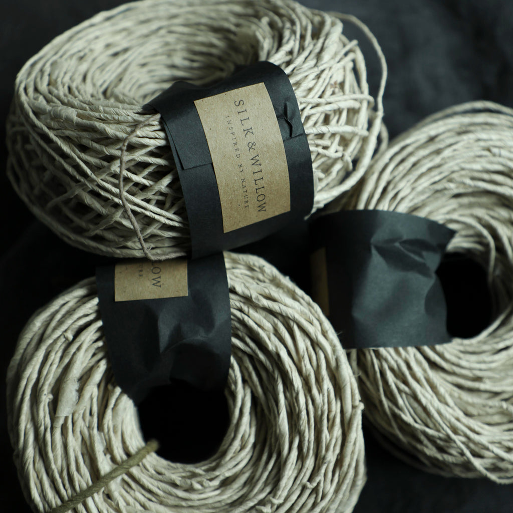 sustainable natural twine silk and willow