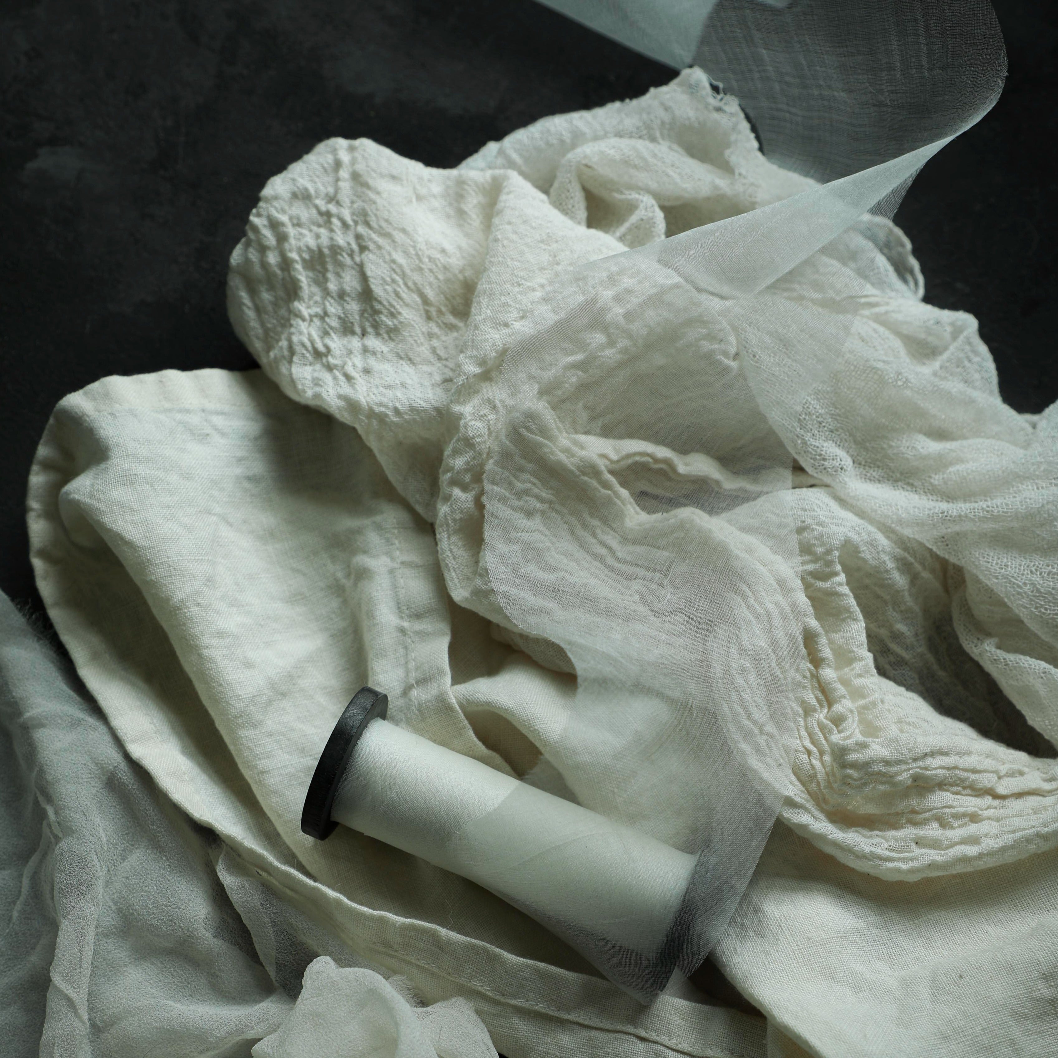 natural white organic silk ribbon for wedding details