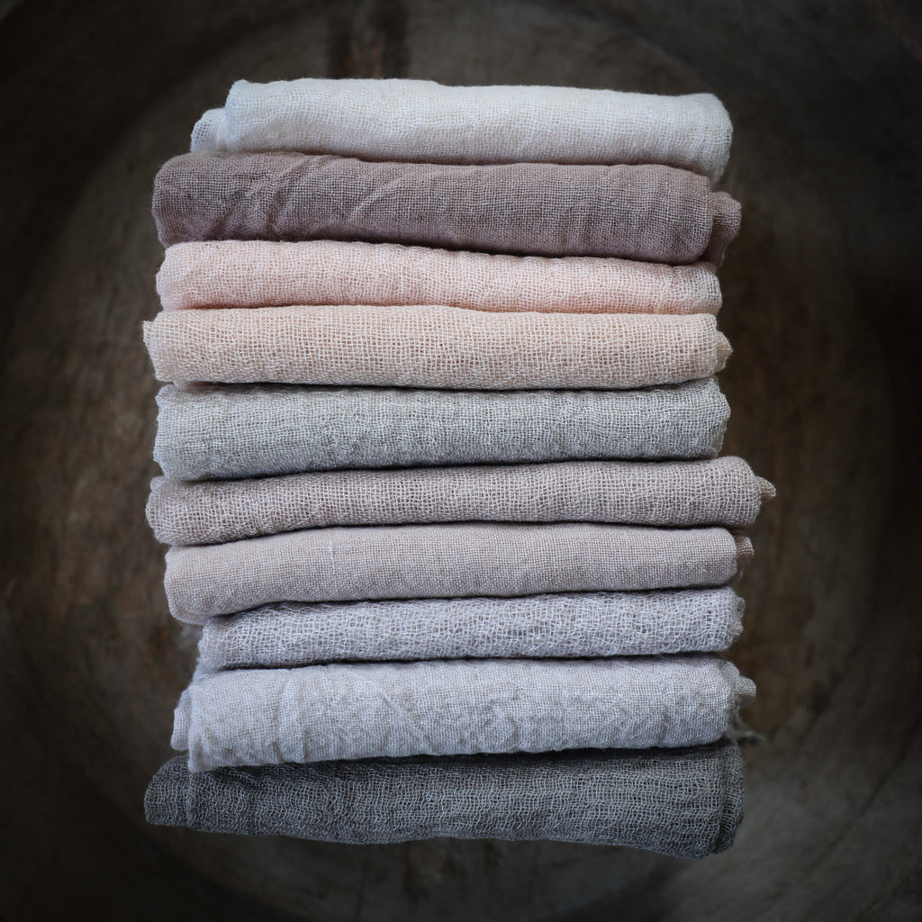 styling bundle, fabric for styling, flat lay styling fabric, plant dyed cotton