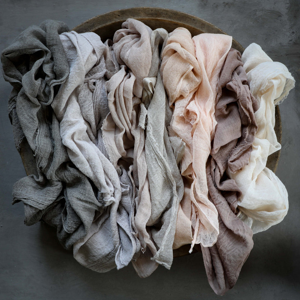 styling bundle, fabric for styling, flat lay styling fabric, plant dyed cotton