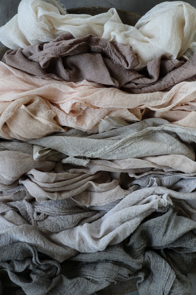 styling bundle, fabric for styling, flat lay styling fabric, plant dyed cotton