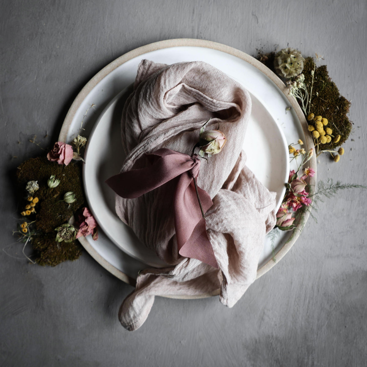 Taupe Napkins / Finished Edge {Tight Weave} Silk & Willow