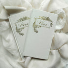 wedding vow book, linen vow books, custom wedding vow books