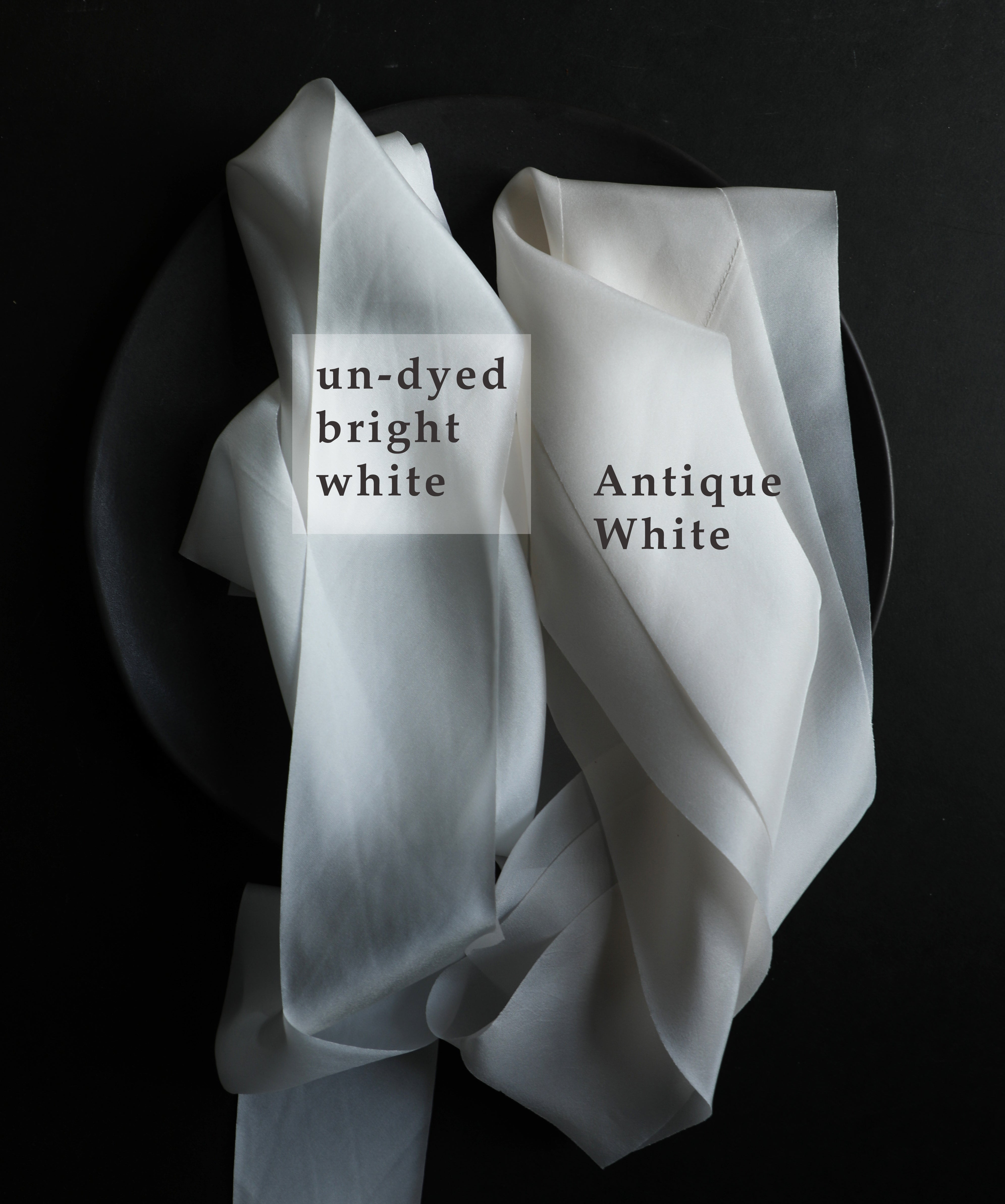 Antique White Hand Dyed Silk Ribbon – Silk & Willow